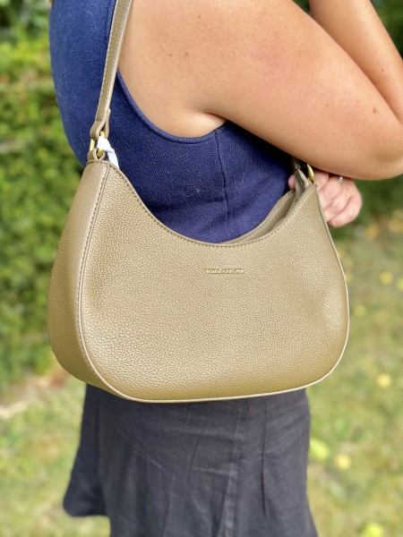 Sac à main arrondi Méryl kaki