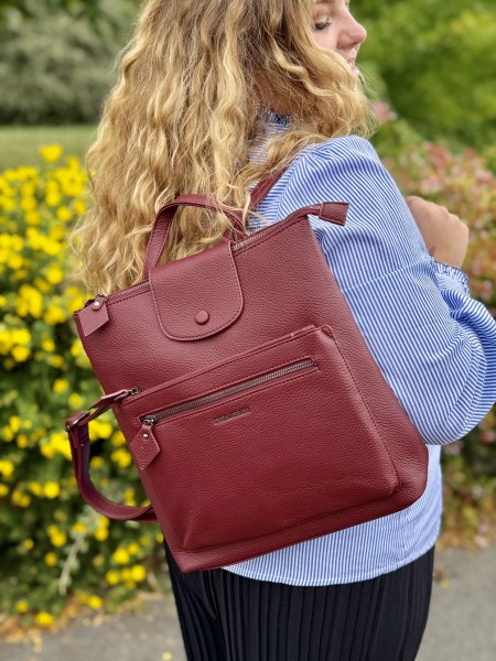 Sac à dos vinyl bordeaux Billie