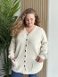 Gilet cardigan mi long Alicia ecru Gilet cardigan mi long Alicia ecru