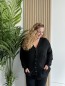 Gilet Cardigan Mi Long Alicia noir Gilet Cardigan Mi Long Alicia noir