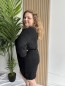 Robe pull long uni Lucia noir Robe pull long uni Lucia noir