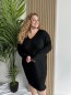 Robe pull long uni Lucia noir Robe pull long uni Lucia noir