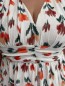Robe longue "Maria" imprimé tulipes effet arcade blanche Robe longue "Maria" imprimé tulipes effet arcade blanche