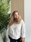 Blouse boutonné fluide broderie fleurs Paloma blanc