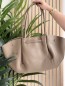Sac à main en vinyle & sa pochette couleur kaki Isis