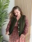 Gilet Bouclette Sans Manches kaki Suzie