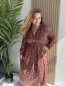 Robe noire longue mini fleurs Ivy bordeaux Robe noire longue mini fleurs Ivy bordeaux