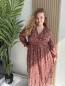 Robe noire longue mini fleurs Ivy bordeaux Robe noire longue mini fleurs Ivy bordeaux