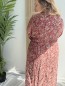 Robe noire longue mini fleurs Ivy bordeaux Robe noire longue mini fleurs Ivy bordeaux