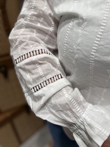 Chemise Blanche Col Montant Livia