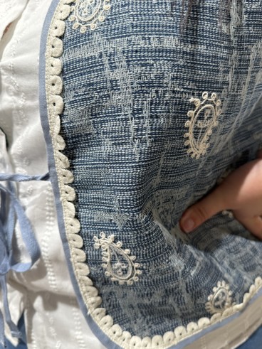 Gilet Boleros bleuté dentelle Nélia