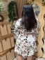 Robe courte imprimé feuilles ocres Gloria Robe courte imprimé feuilles ocres Gloria