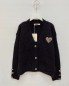 Gilet doux boutons et coeur léopard noir Juliana Gilet doux boutons et coeur léopard noir Juliana
