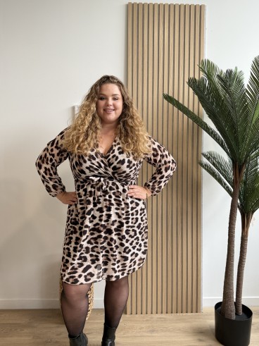 Robe courte léopard Adalia
