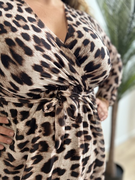 Robe courte léopard Adalia