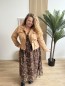 Veste suédine Milena camel