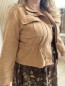 Veste suédine Milena camel