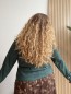 Veste suédine Milena vert sapin