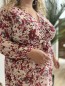 Robe longue fleurie bordeaux Serra Robe longue fleurie bordeaux Serra