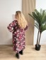 Robe longue fleurs beiges Aurea bordeaux Robe longue fleurs beiges Aurea bordeaux