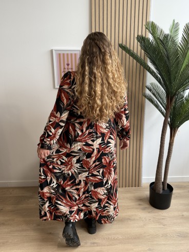Robe longue tropique d'automne Judite