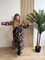 Robe longue fleurs beiges Aurea noir Robe longue fleurs beiges Aurea noir