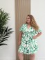 Robe fluide courte "Lilou" imprimé feuillages verts Robe fluide courte "Lilou" imprimé feuillages verts