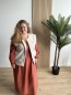 Robe longue unie Cecilia terracotta Robe longue unie Cecilia terracotta