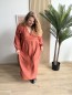 Robe longue unie Cecilia terracotta Robe longue unie Cecilia terracotta
