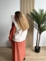 Robe longue unie Cecilia terracotta Robe longue unie Cecilia terracotta