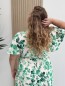 Robe fluide courte "Lilou" imprimé feuillages verts Robe fluide courte "Lilou" imprimé feuillages verts
